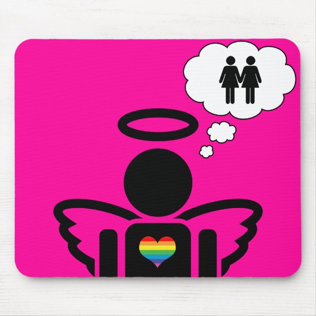 angelicon. lesbian dreams. mouse mat (Front)