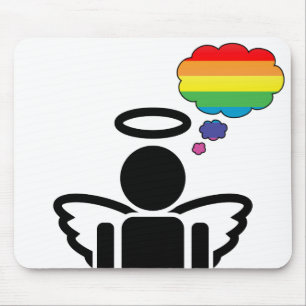 angelicon. rainbow thoughts. mouse mat