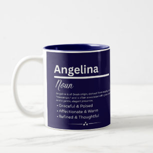 Angelina Personalized Girl Name Meaning Coffee Mug