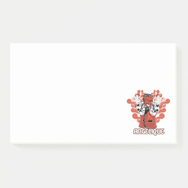 angelique black post-it notes (Front)