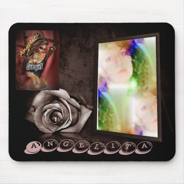 angelita  photo and  graphic  images mouse mat (Front)