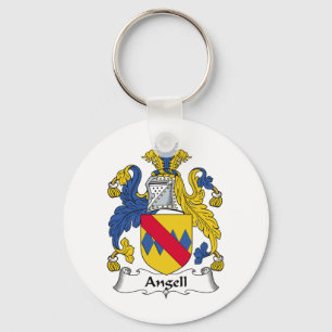 Angell Family Crest Key Ring