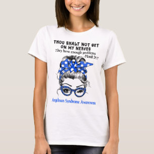 Angelman Syndrome Awareness Ribbon Support Gifts T-Shirt