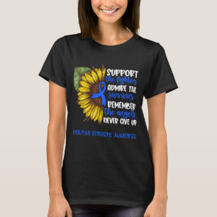Angelman Syndrome Awareness Ribbon Support Gifts T-Shirt
