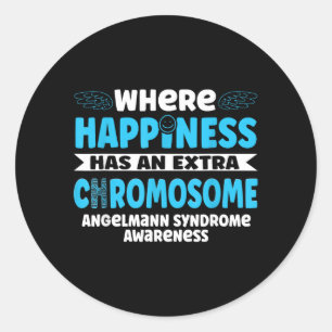 Angelman Syndrome Classic Round Sticker