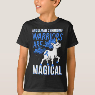 Angelman Syndrome Warrior Happy Puppet Unicorn Lov T-Shirt