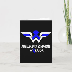 Angelmans Syndrome Awareness Warrior Support Blue  Card