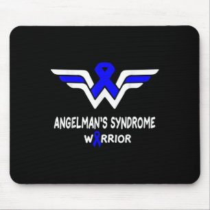 Angelmans Syndrome Awareness Warrior Support Blue Mouse Mat