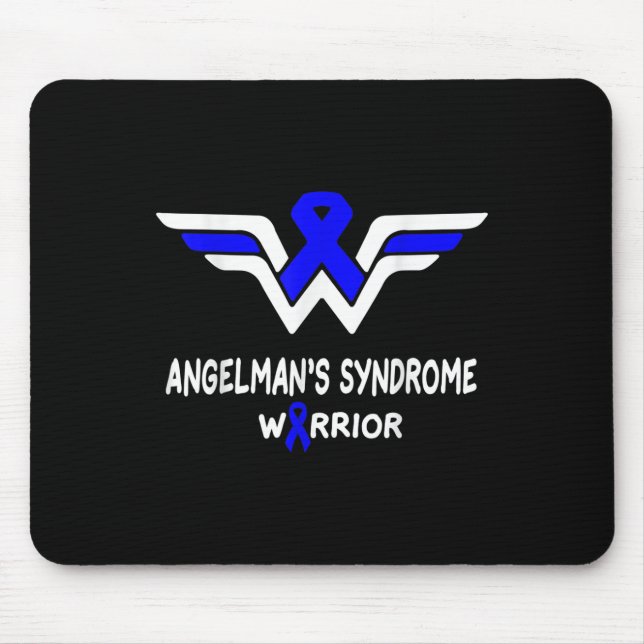 Angelmans Syndrome Awareness Warrior Support Blue  Mouse Mat (Front)