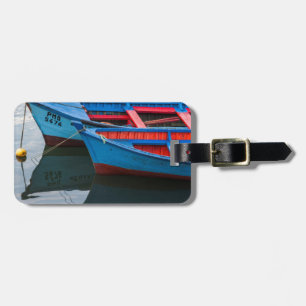 Angelmo harbour, fishing boats. luggage tag