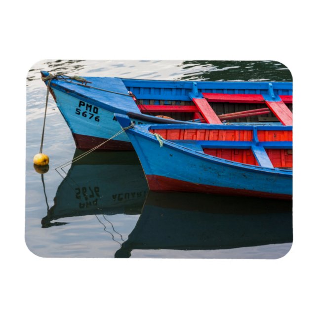 Angelmo harbour, fishing boats. magnet (Horizontal)