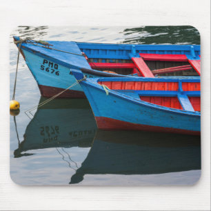 Angelmo harbour, fishing boats. mouse mat