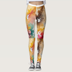 Angels abstrat  leggings