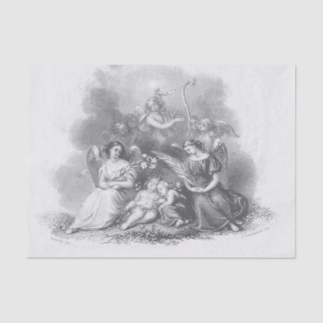 Angels and Cherubs Tissue Paper (Front)