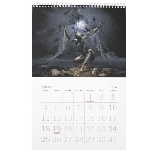 "Angels and Demons" wall calendar 2013 (Jan 2026)