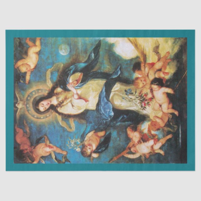 Angels and Immaculate Conception of Virgin Tissue Paper (Front)