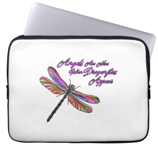 Angels Appear When Dragonflies Are Near - Laptop Sleeve