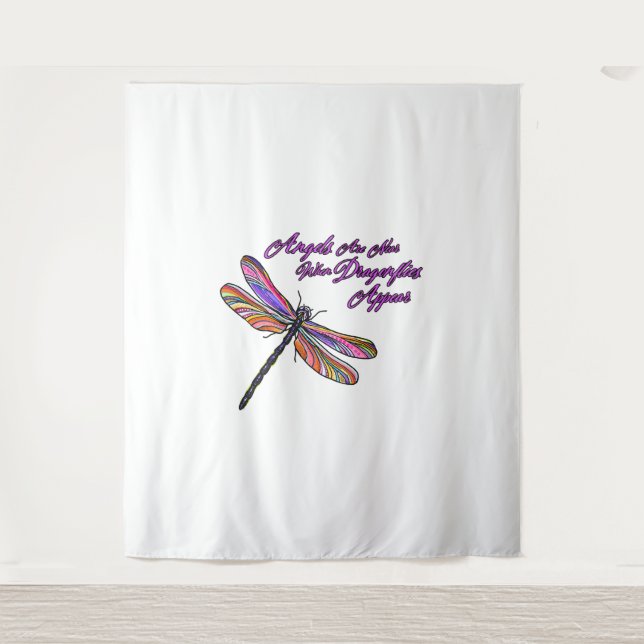 Angels Appear When Dragonflies Are Near - Tapestry (Front)