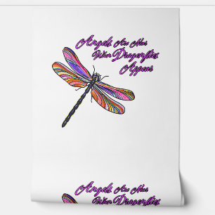 Angels Appear When Dragonflies Are Near - Wallpaper