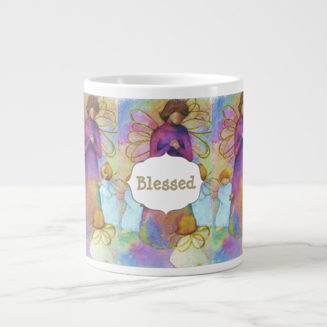 ANGELS Are Blessings Large Coffee Mug (Front)