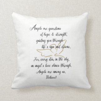 Angels are guardians of hope & strength..pillow cushion