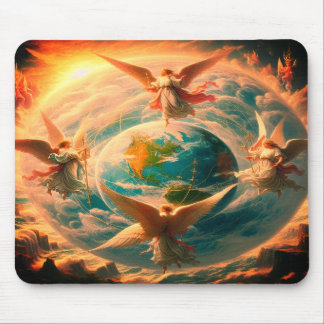 Angels At the North South East West Computer Mouse Mat