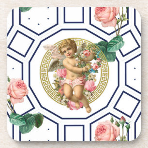 Angels,Baroque,rococo,vintage, Coaster