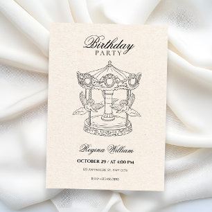 Angels birthday invitation