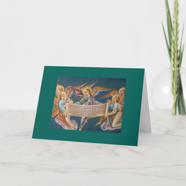 Angels Blank Christmas Card (Front)