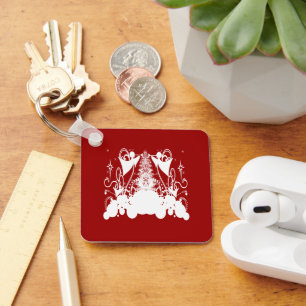 Angels Change to any custom Colour Key Ring