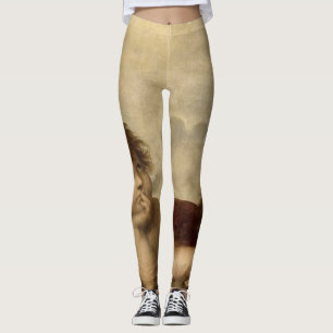 Angels Cherubs Raphael Santi Sistine Madonna Sweet Leggings