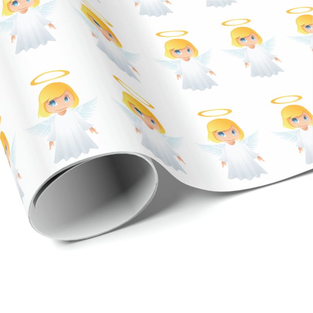 Angels Christmas Gift Paper (Roll Corner)
