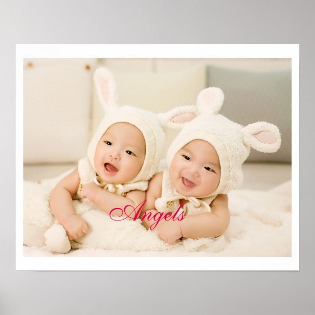 Angels Cute Twin Baby Sisters Poster (Front)