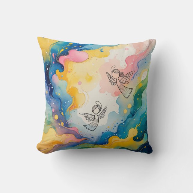 Angels design  cushion (Front)