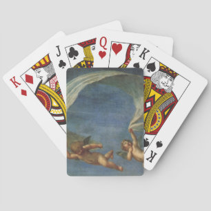 Angels Detail from Adonis Led by Cupids by Albani Playing Cards