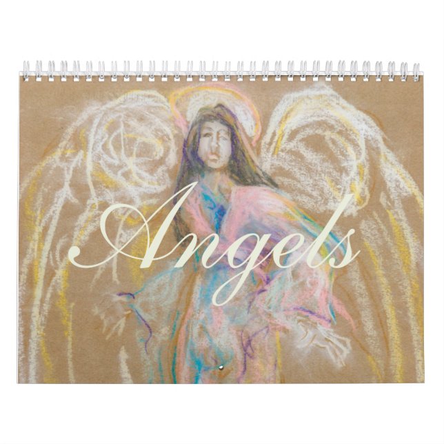 Angels: Detail of Pastel Drawings Calendar (Cover)