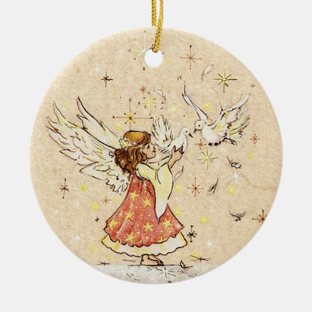 Angels & Doves Ornament (Front)