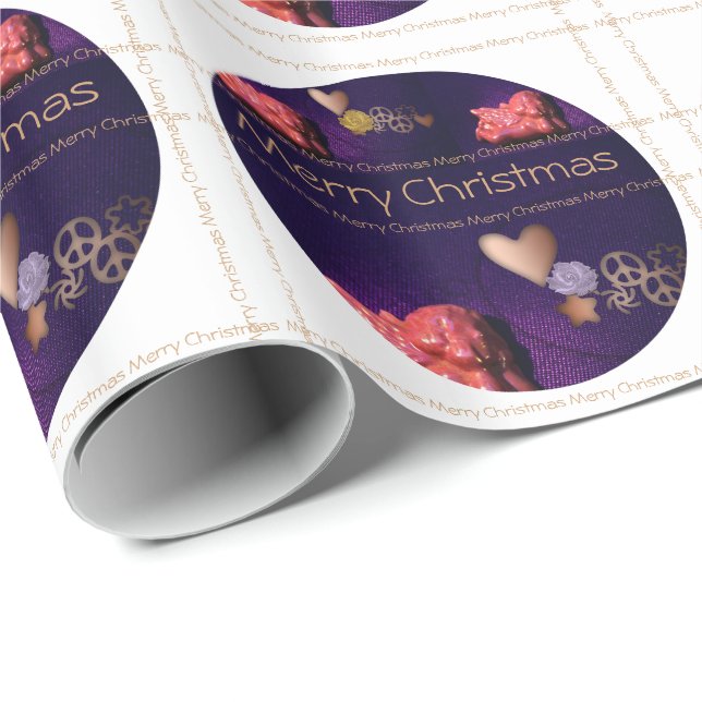 Angels Dreaming to Peace and love - Christmas Wrap Wrapping Paper (Roll Corner)