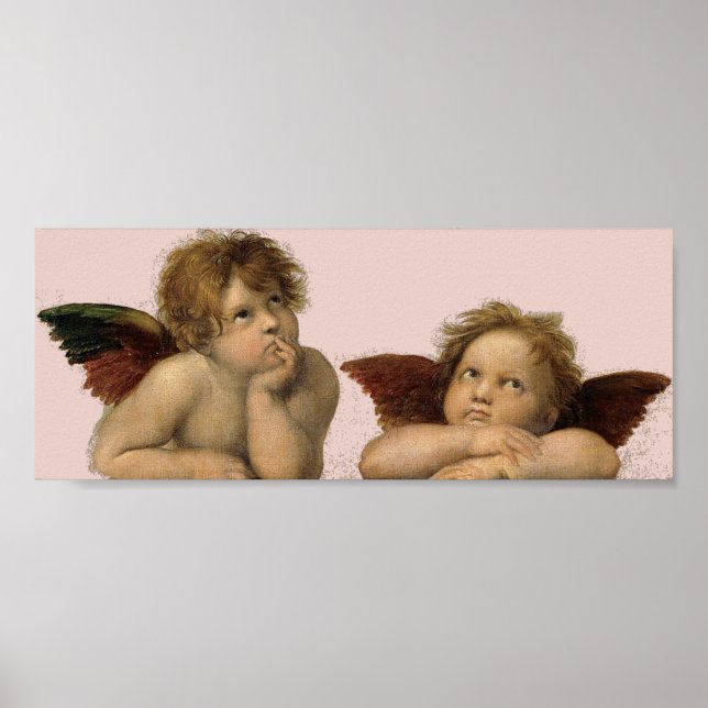 Angels Engel - Madonna Sixtina - Raphael - Raffael Poster (Front)