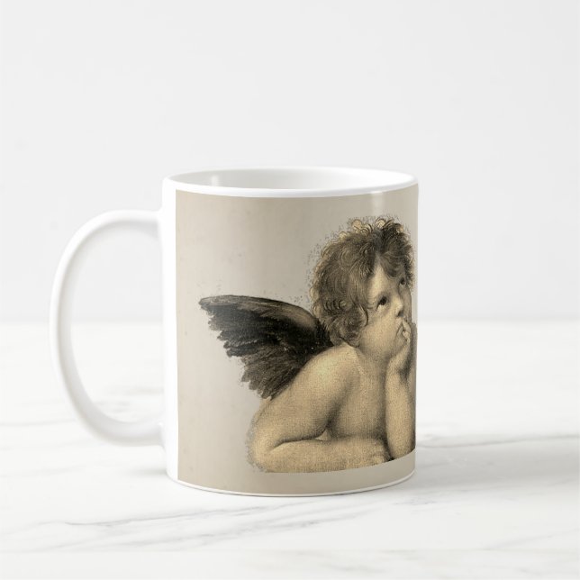 Angels – Engel – Raphael – habby chic – Vintage Coffee Mug (Left)