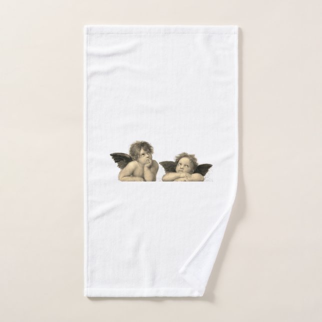 Angels - Engel - Raphael - Vintage Bath Towel Set (Hand Towel)