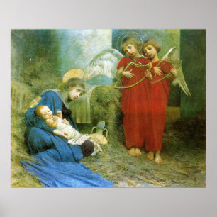 Angels Entertaining the Holy Child   Poster