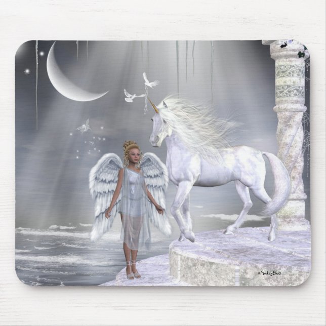 Angels Fae Unicorns Mousepad (Front)