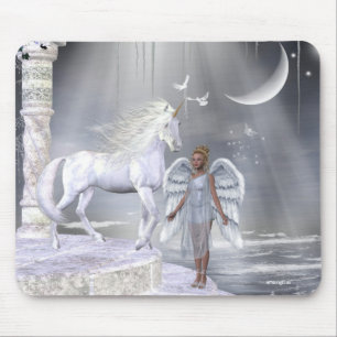 Angels Fae Unicorns Mousepad