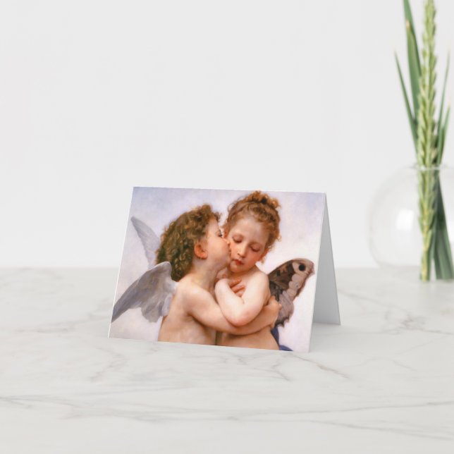 Angels First Kiss, Bouguereau Card (Front)