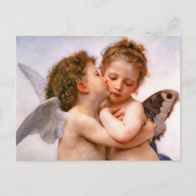 Angels First Kiss, Bouguereau Postcard (Front)