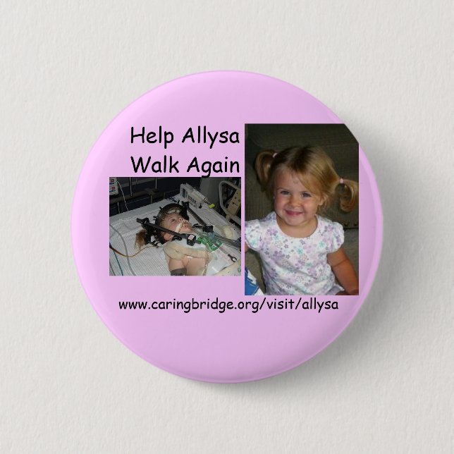Angels for Allysa 6 Cm Round Badge (Front)
