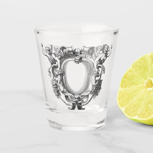 Angels Frame Line Art Shot Glass (Front)
