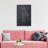 Angels & Friendship Quote Chalkboard Calligraphy