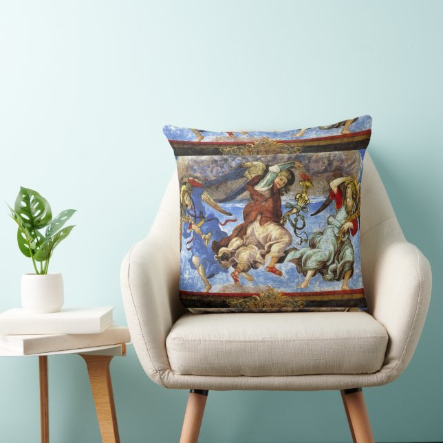  Angels From Assumption and Annunciation by Lippi Cushion (Chair)